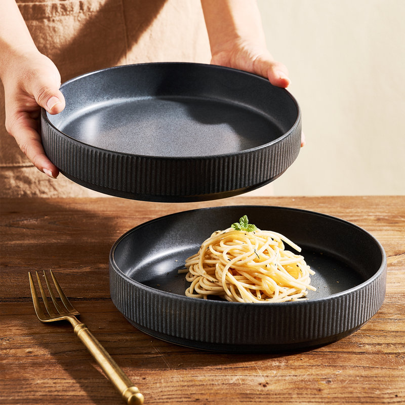 Joss & Main Azal 8.1'' Stoneware Large Pasta Bowl (Set of 4